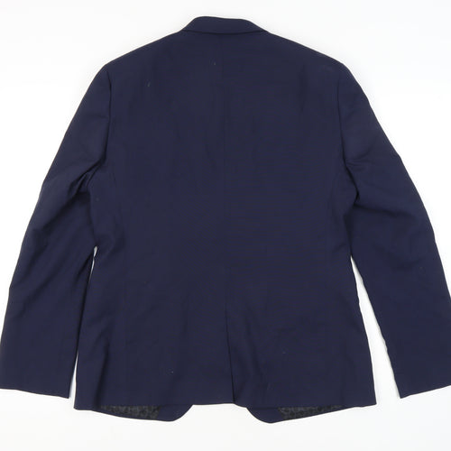 ASOS Men's Blue Single Breasted Blazer, Size 42