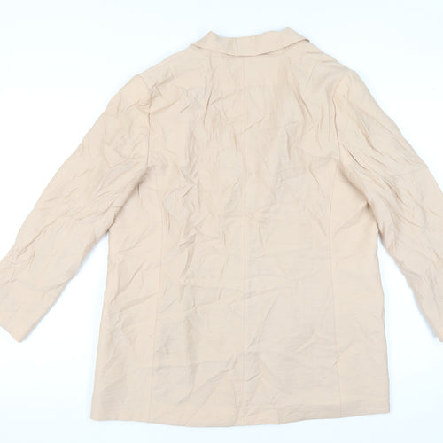 Next Women's Beige Blazer Size 14 Regular Fit