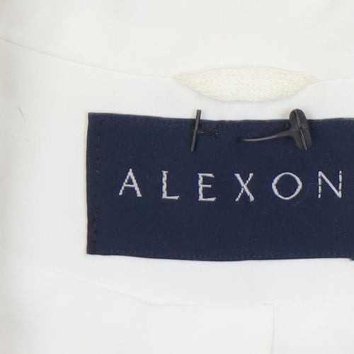 Alexon Women's White Double-Breasted Blazer Size 12