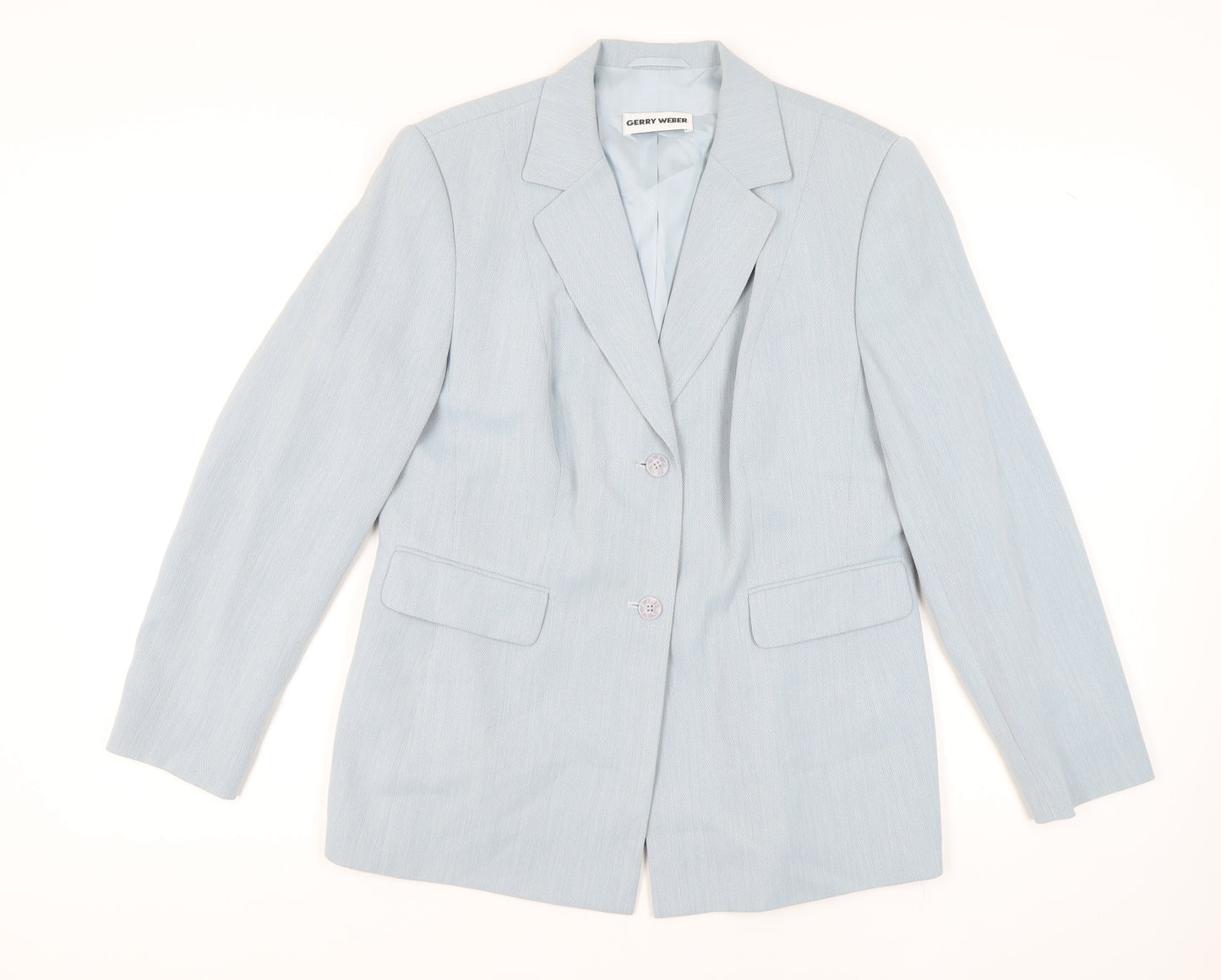 Gerry Weber Women’s Blue Suit Jacket Size 16, Lined, Business Casual