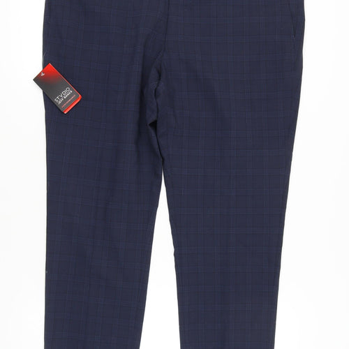Jeff Banks Men's Blue Check Trousers 40 in