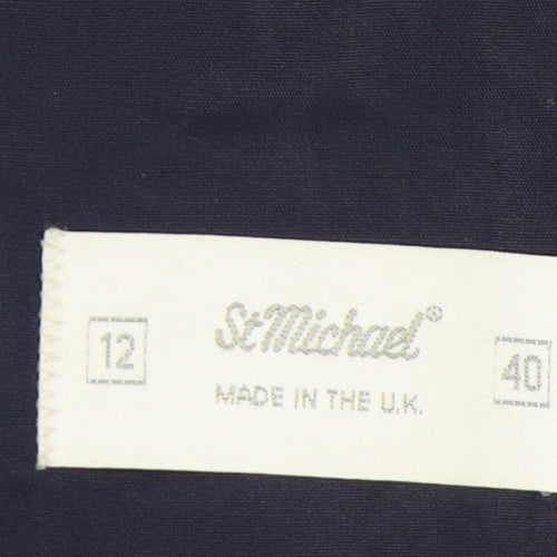 St Michael Women's Blue Blazer Size 12 Classic Style