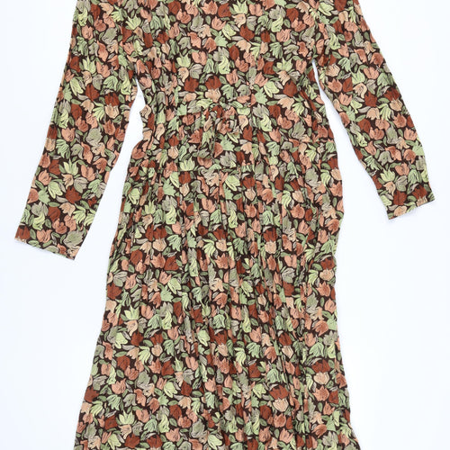 Richards Women's Multicoloured Floral Midi Dress Size 18