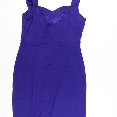Belle by Oasis Women's Purple Sheath Dress Size 12