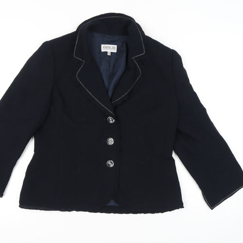 Gold by Michael H Women's Black Blazer, Size 14, Business