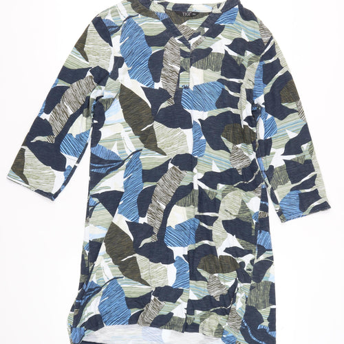 TIGI Women's Multicoloured Camouflage T-Shirt Dress