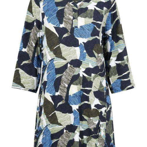 TIGI Women's Multicoloured Camouflage T-Shirt Dress