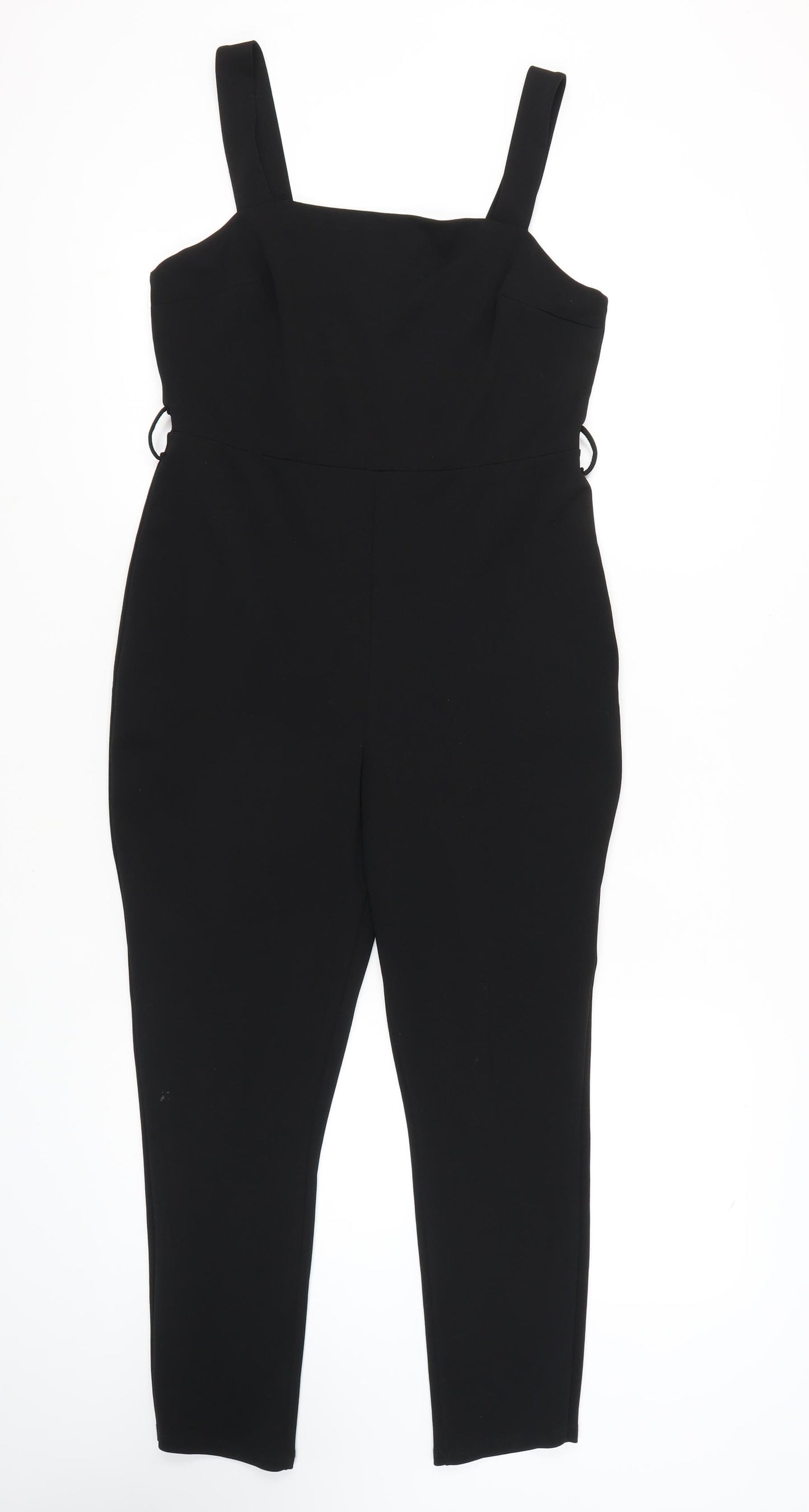 Miss Selfridge Women's Black Jumpsuit, Size 12, Casual Style
