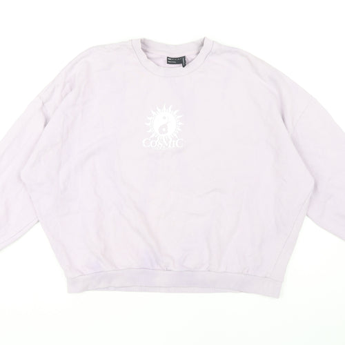 ASOS Design Women's Purple Sweatshirt Size 10