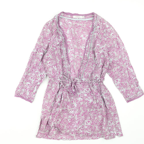 Sandwich Women's Purple Floral Tunic Blouse Size 10