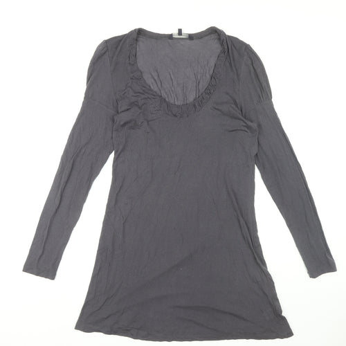 French Connection Women's Grey Shift Dress Size 16