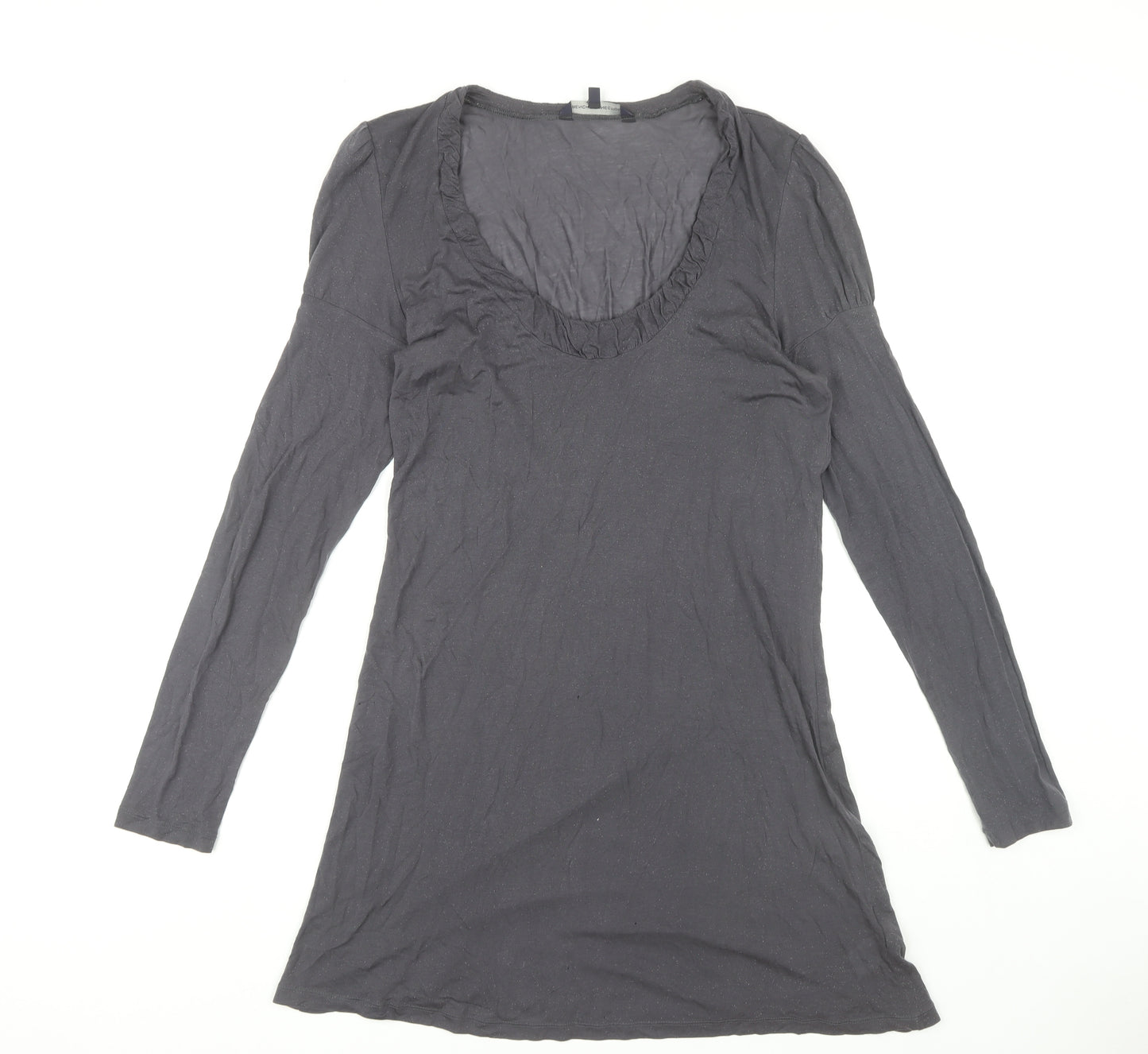 French Connection Women's Grey Shift Dress Size 16