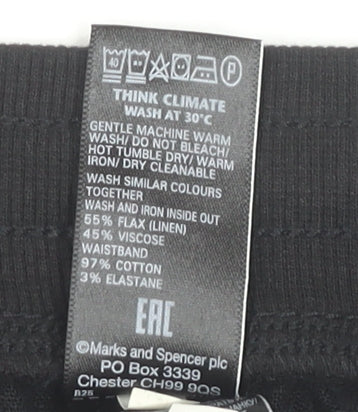 Marks and Spencer Women's Black Skirt Size 14