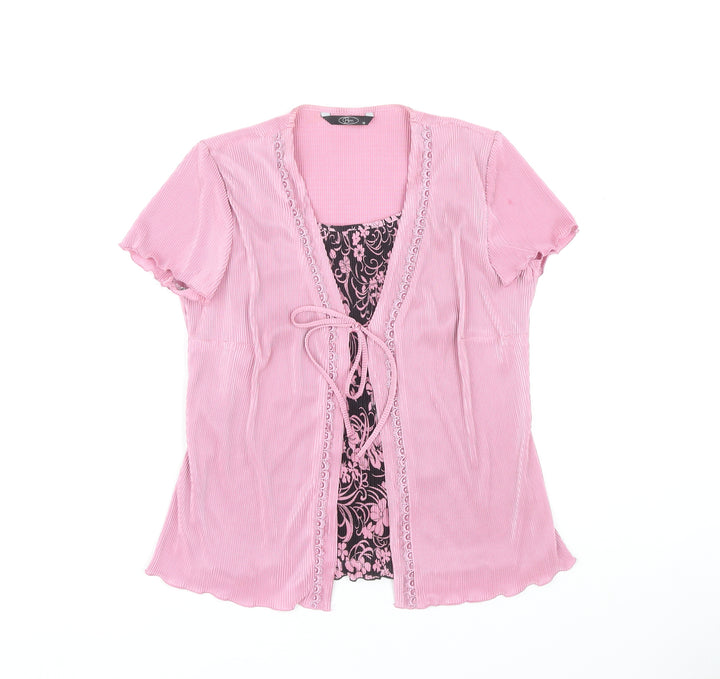 Bm Women's Pink Tunic Blouse, Size 16, Casual Style