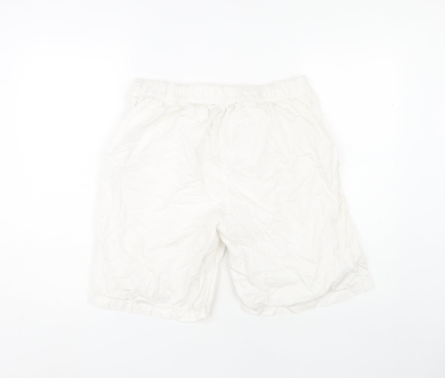 Bonmarché Womens White Cotton Shorts Size 16