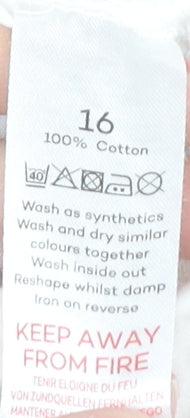 Bonmarché Womens White Cotton Shorts Size 16