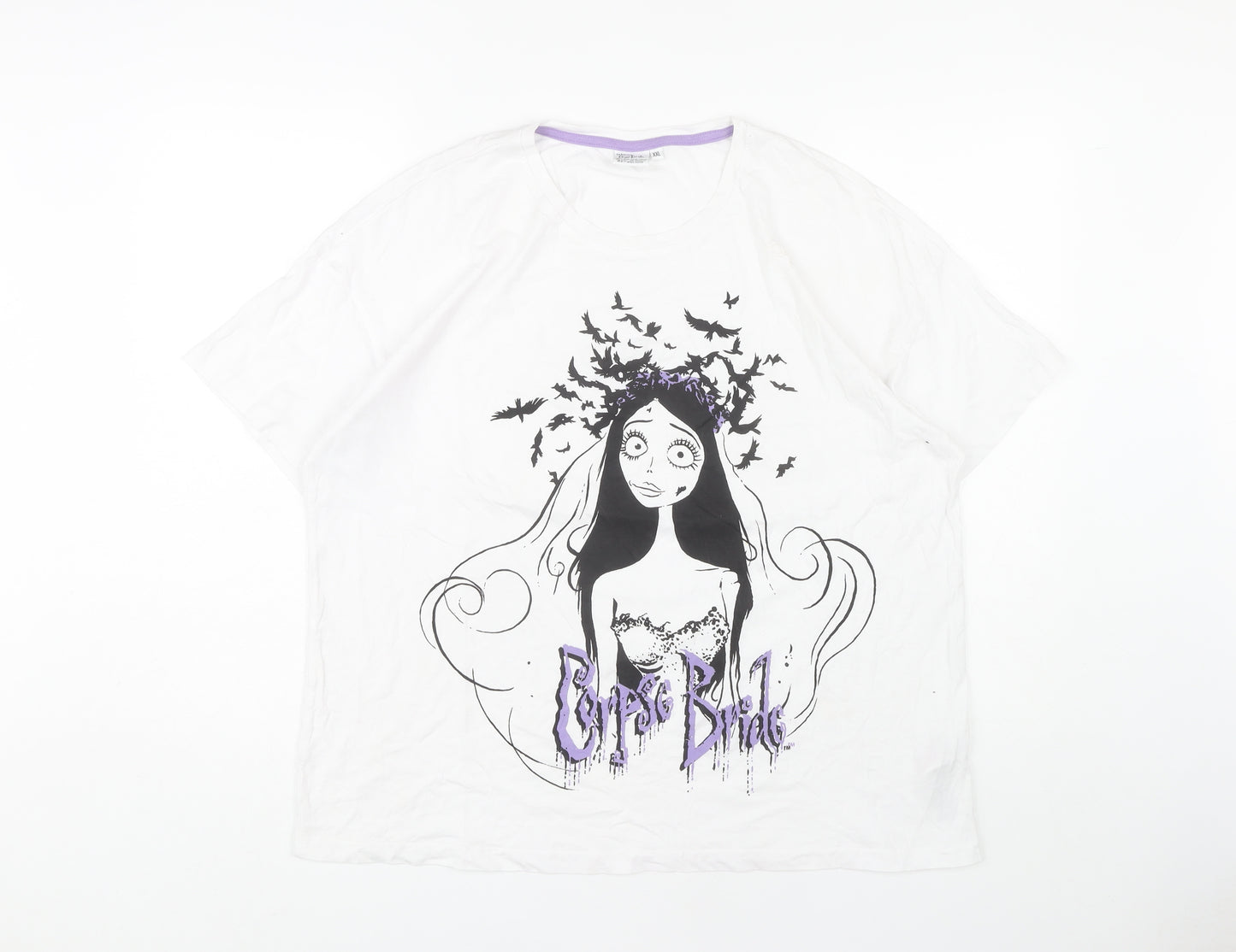 Corpse Bride T-Shirt Unisex XXL White Short Sleeve