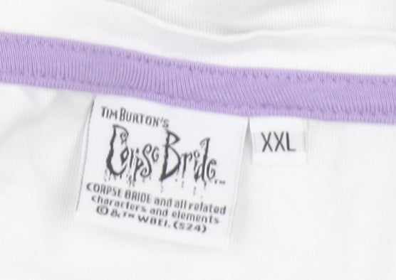 Corpse Bride T-Shirt Unisex XXL White Short Sleeve