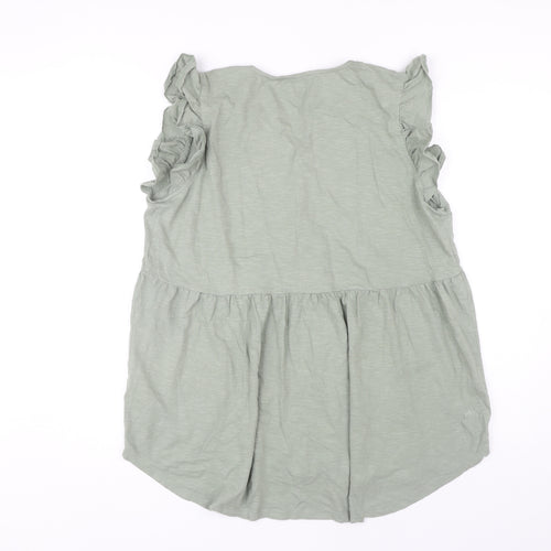 Fat Face Women's Green Sleeveless Top Size 16 Casual