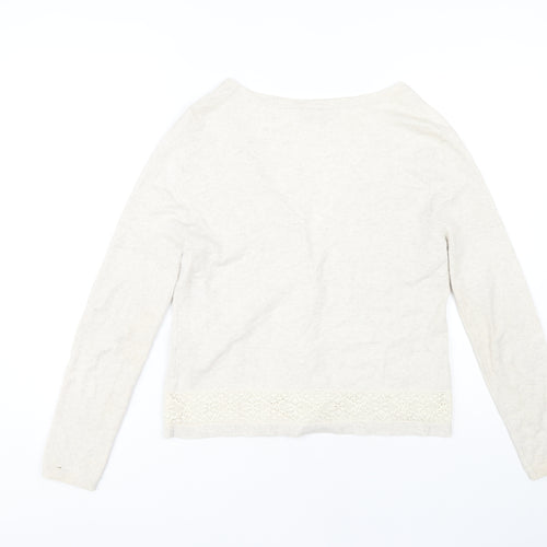 Alex & Co. Women's Beige V-Neck Cardigan Size 12