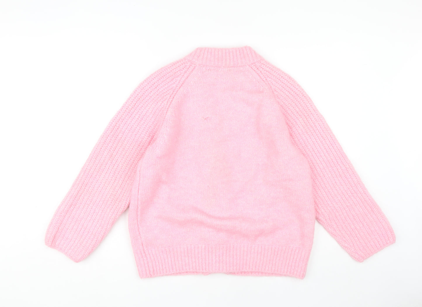 Zara Women's Pink Cardigan, Size 6, Chunky-Knit