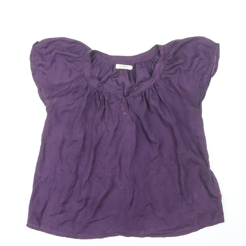 Jackpot Women's Purple Silk Top, Size 4