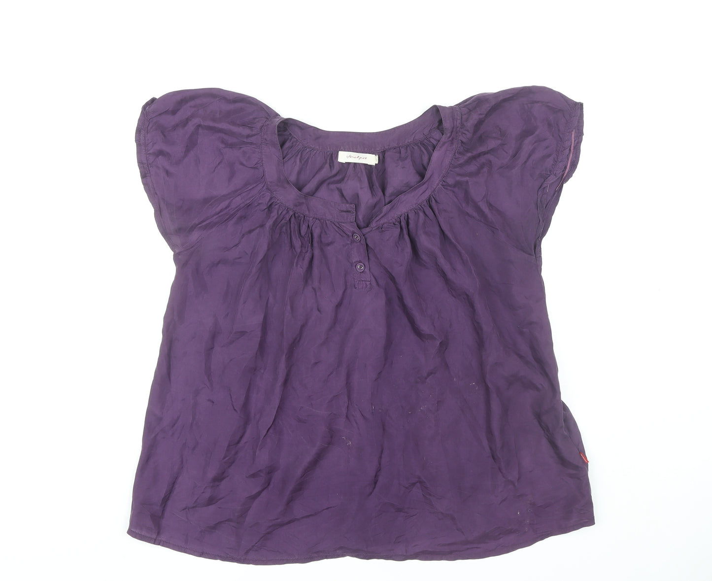 Jackpot Women's Purple Silk Top, Size 4