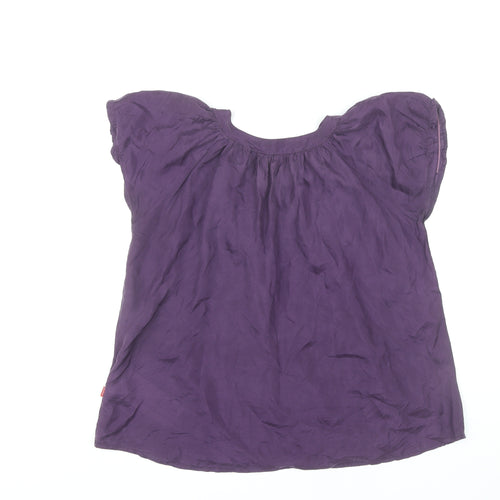 Jackpot Women's Purple Silk Top, Size 4