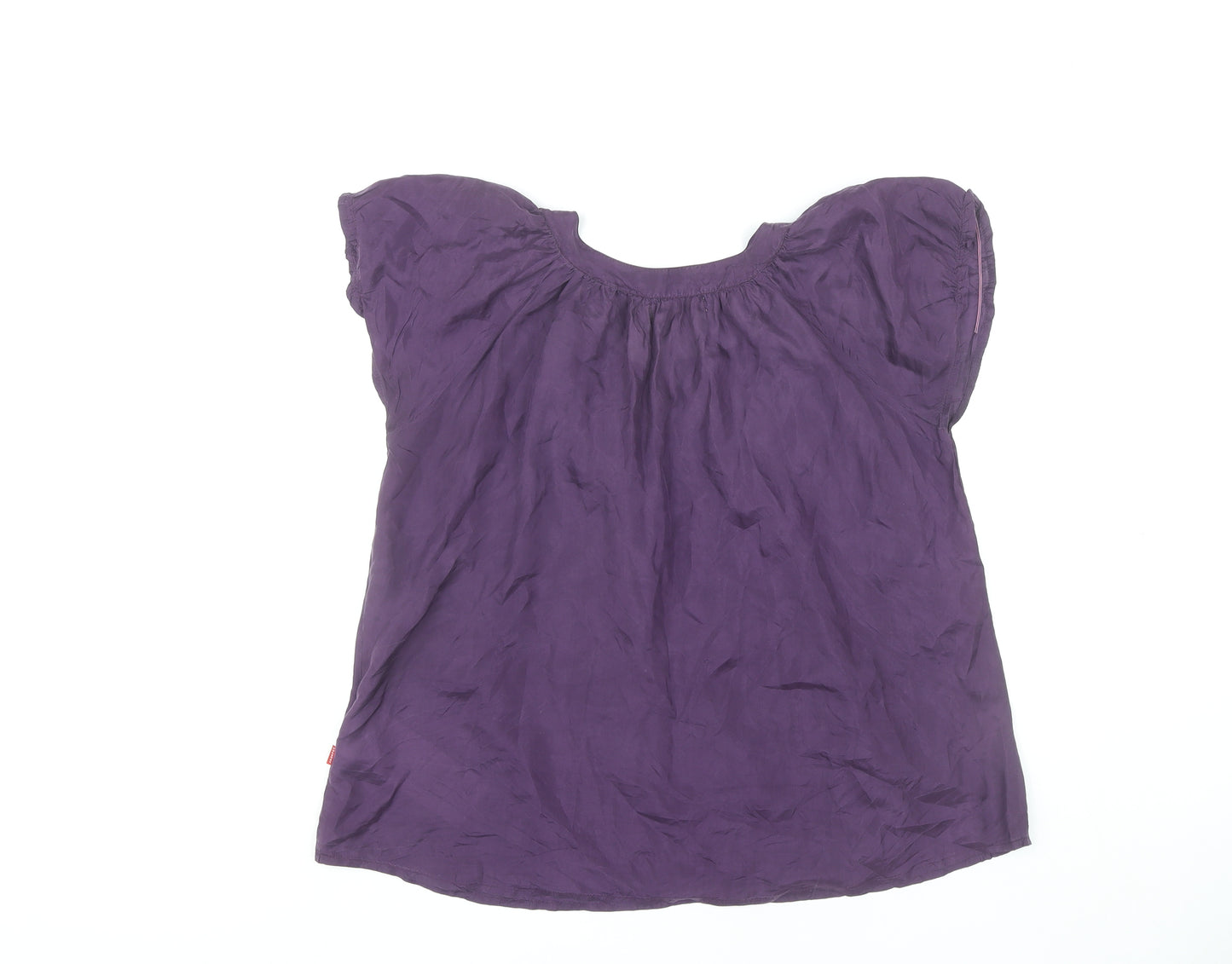 Jackpot Women's Purple Silk Top, Size 4