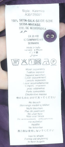 Jackpot Women's Purple Silk Top, Size 4