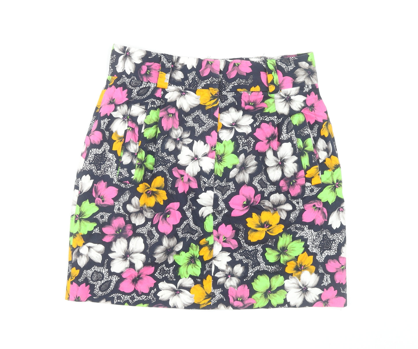 French Connection Women's Floral Pleated Skirt, Size 14