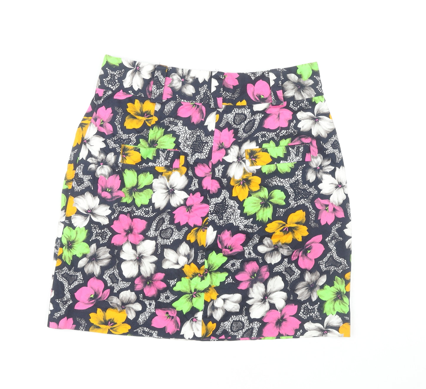 French Connection Women's Floral Pleated Skirt, Size 14