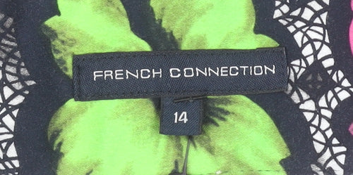 French Connection Women's Floral Pleated Skirt, Size 14