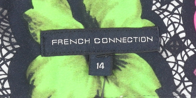 French Connection Women's Floral Pleated Skirt, Size 14