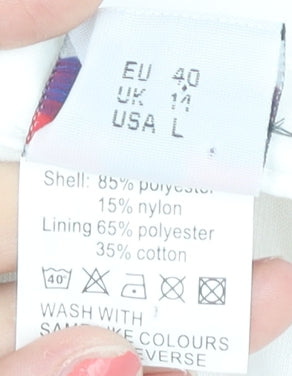 K-Swiss Women's White Skirt, Size 12, Polyester Blend