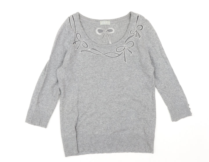 Per Una Women's Grey Size 12 Pullover Jumper