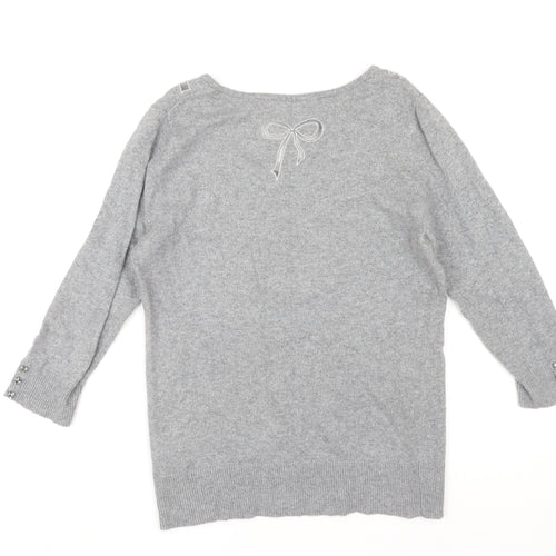 Per Una Women's Grey Size 12 Pullover Jumper