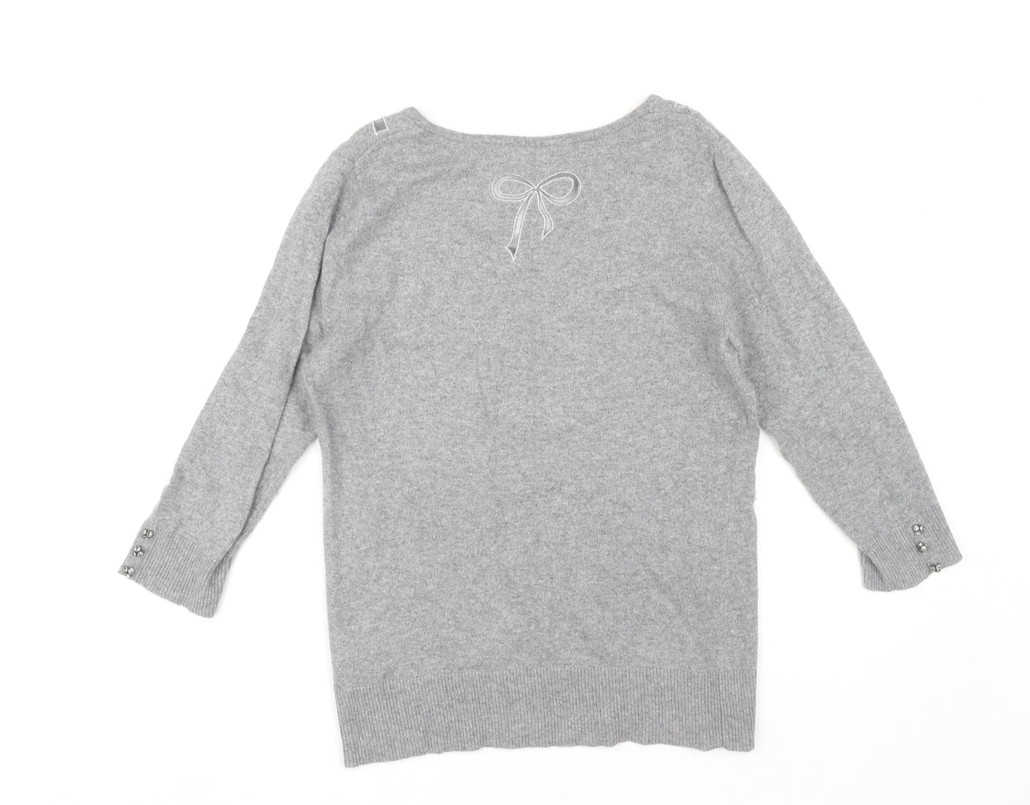 Per Una Women's Grey Size 12 Pullover Jumper