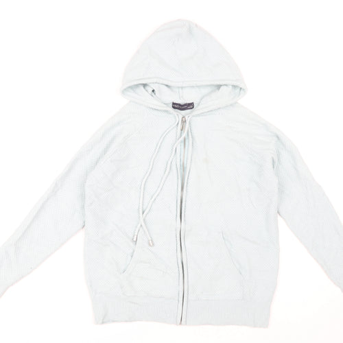 Marks & Spencer Women's Blue Hoodie, Size S, Full Zip
