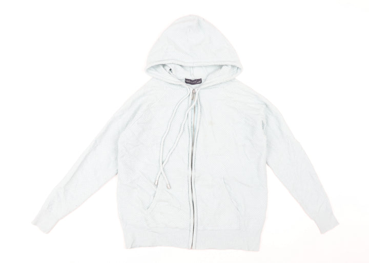 Marks & Spencer Women's Blue Hoodie, Size S, Full Zip