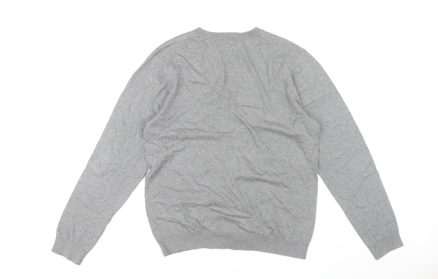 Gap Women's Grey V-Neck Cardigan, Size L