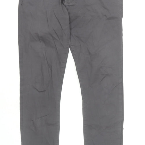 ZE ENZO Men's Grey Trousers Size 32