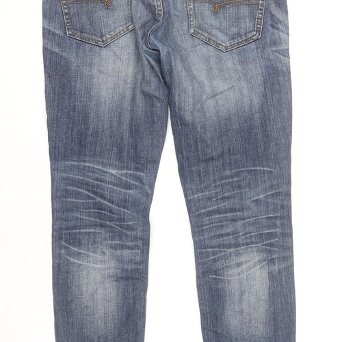 Next Men's Blue Skinny Jeans 32 Waist Mid Rise