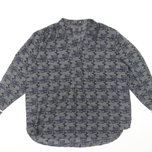 Next Women's Multicoloured Geometric Blouse Size 16