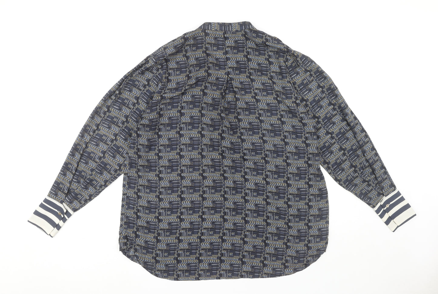 Next Women's Multicoloured Geometric Blouse Size 16