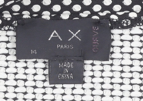AX Paris Women's Black Fit & Flare Dress Size 12