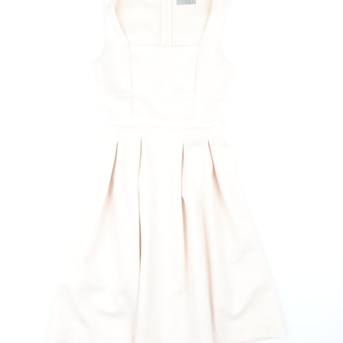 ASOS Women's Ivory Midi A-Line Dress Size 8