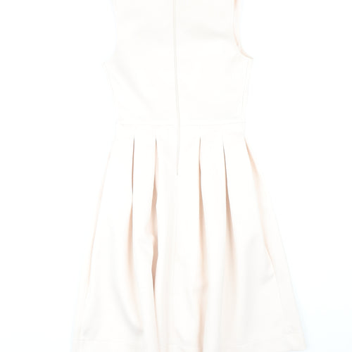 ASOS Women's Ivory Midi A-Line Dress Size 8