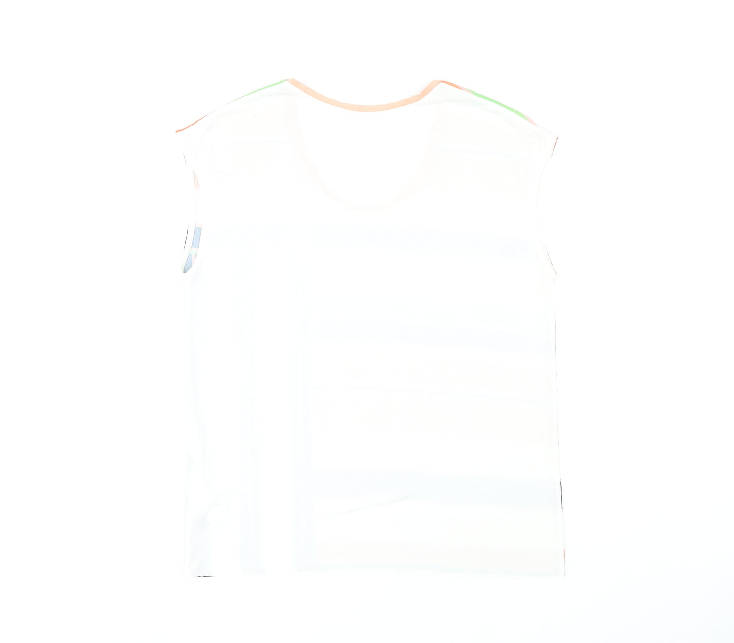 Zara Women's XL Multicoloured Striped T-Shirt