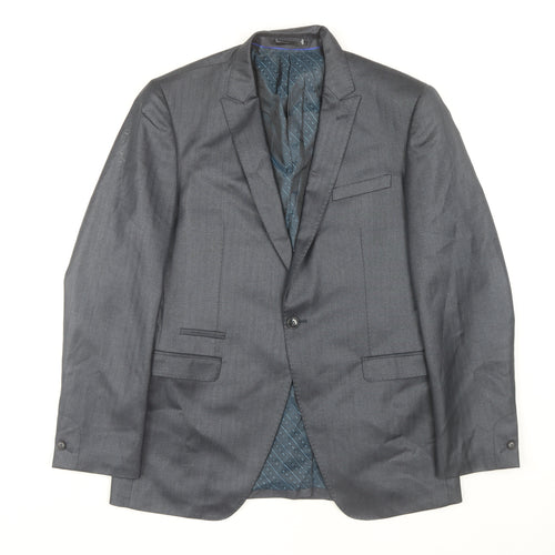 Stonebridge Collection Men's Grey Blazer, Size 40R, Business Jacket